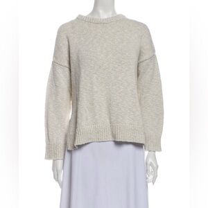 Jenni Kayne | Cotton/Linen Crewneck Sweater | Grey